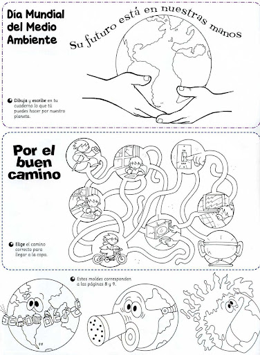 COLOREAR DIA MUNDIAL DEL MEDIO AMBIENTE